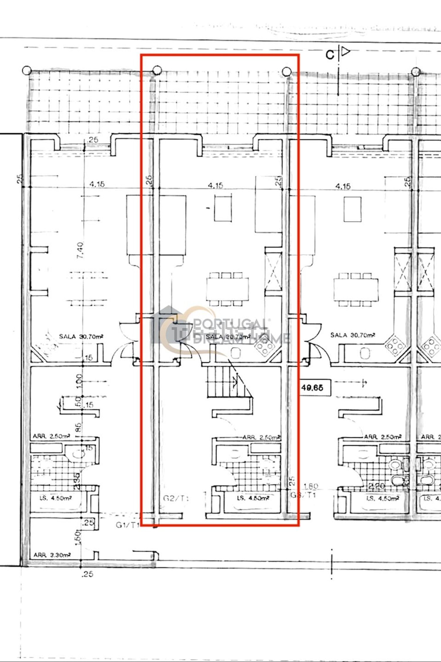 公寓 t3出售在Quinta da Palmeira - 平面图