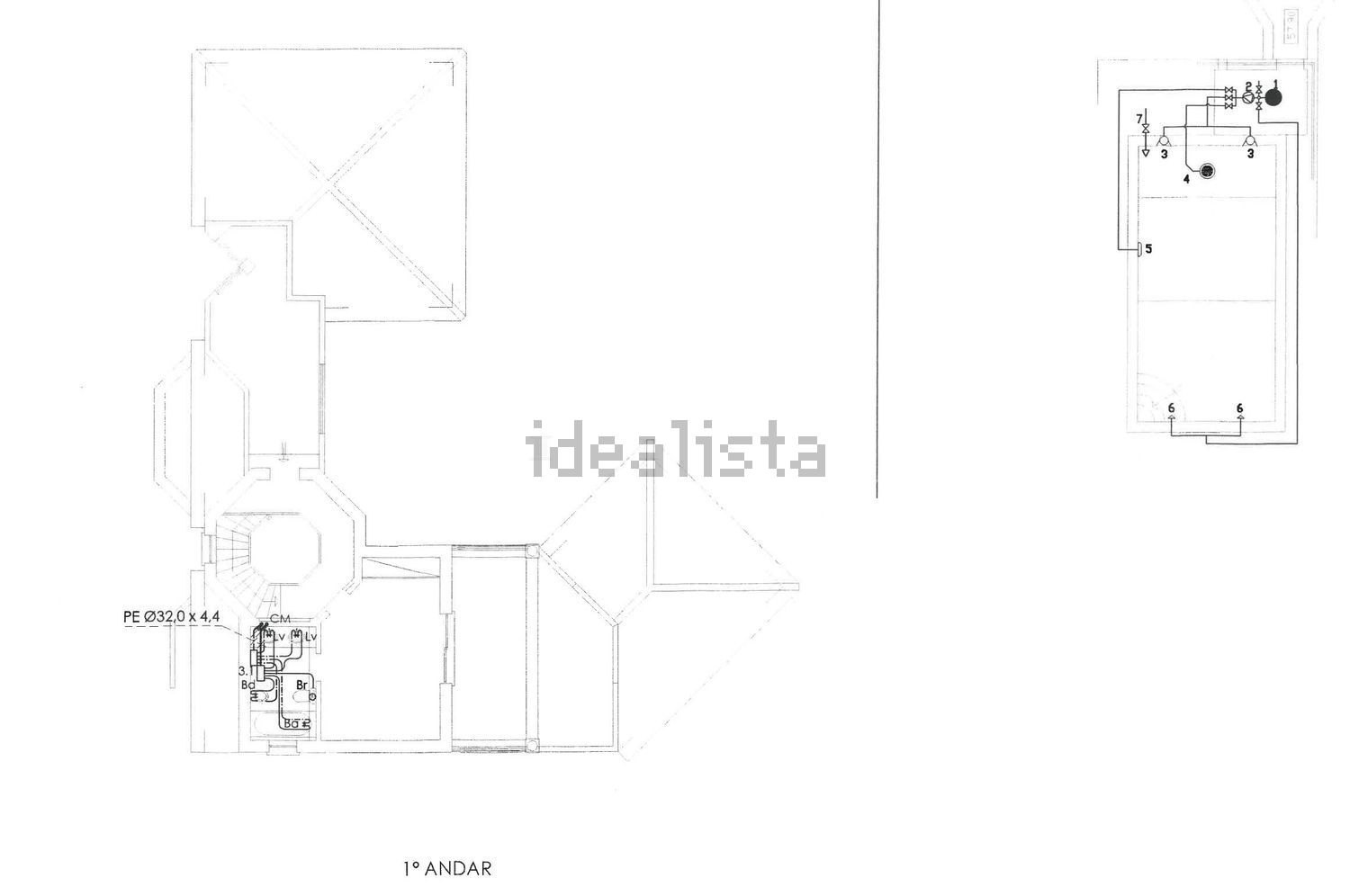 小楼房或独栋别墅出售Quinta das Andorinhas - 平面图