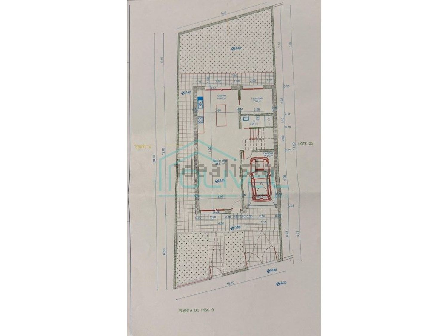 小楼房或独栋别墅出售在Samora Correia - 平面图