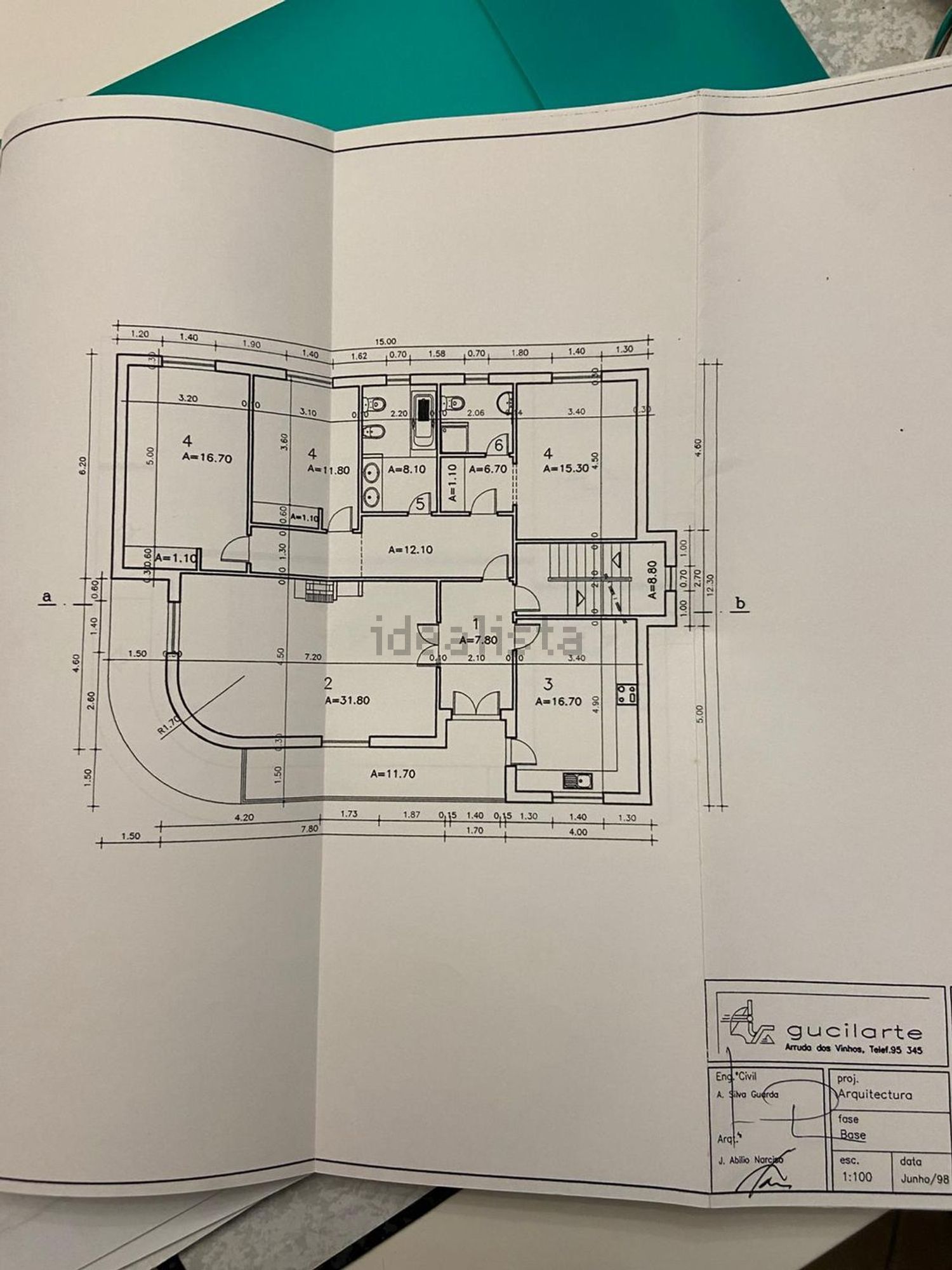 小楼房或独栋别墅出售在Rua da Andorinha, 14 - 平面图