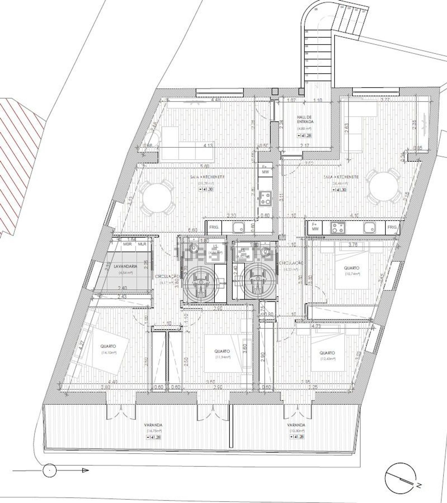 小楼房或独栋别墅出售Carregueiros, 13 - 平面图