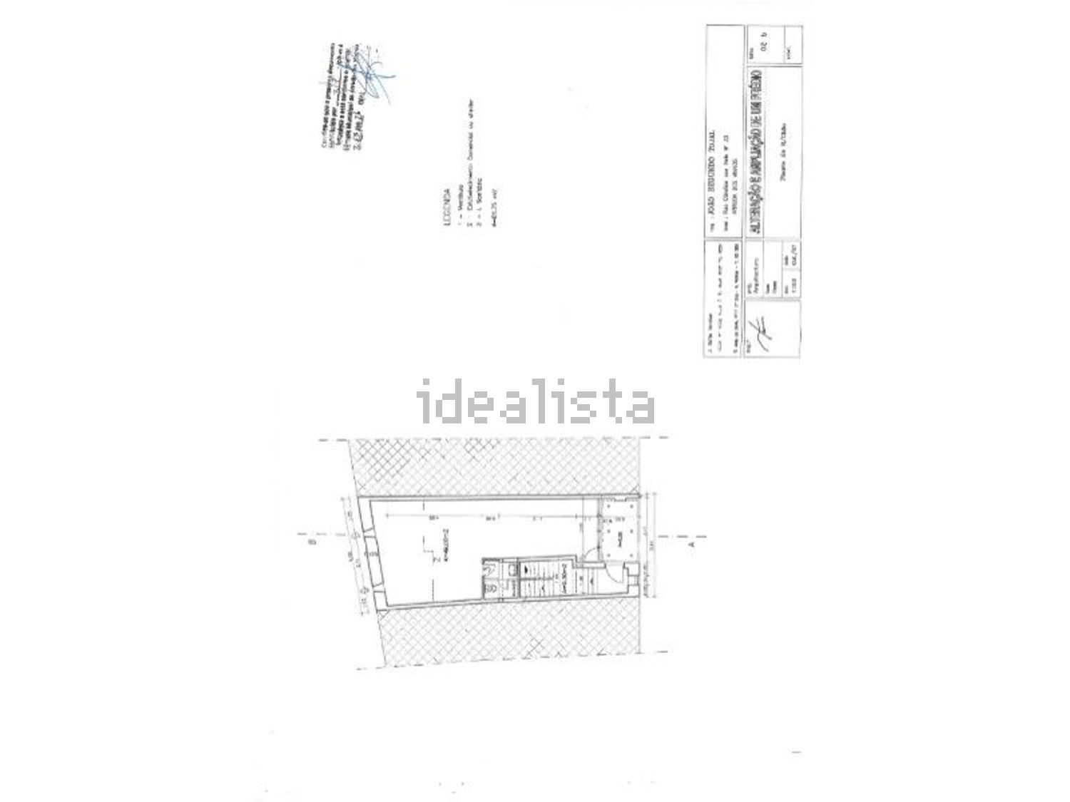 小楼房或独栋别墅出售在Rua Cândido dos Reis, 33 - 平面图