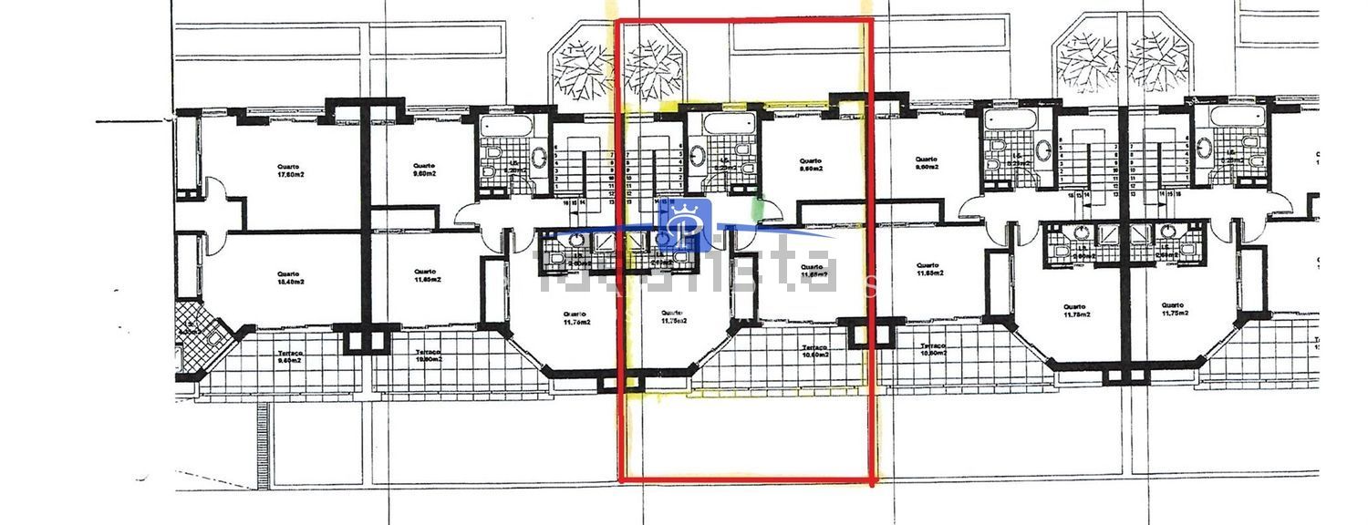 联排别墅出售在Rua Nossa Senhora da Rocha, 1 - 平面图