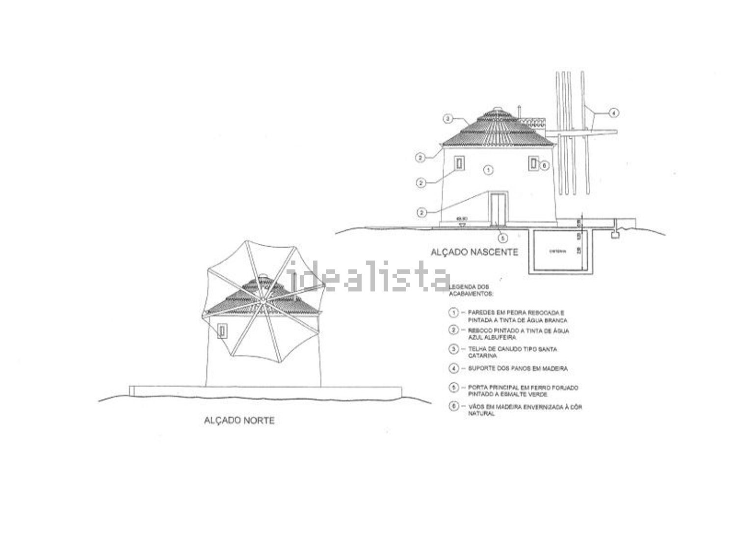 磨坊出售在Alte - 平面图