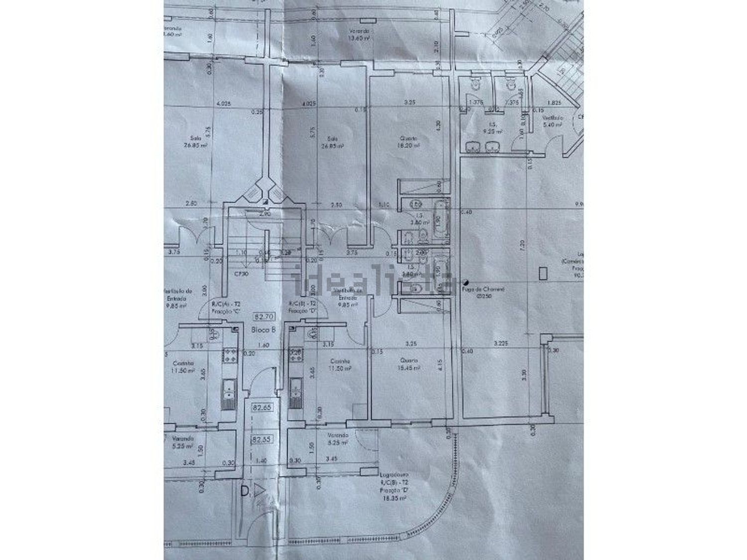 公寓 t2出售在Rua Carlos Anjos, 1206 - 平面图