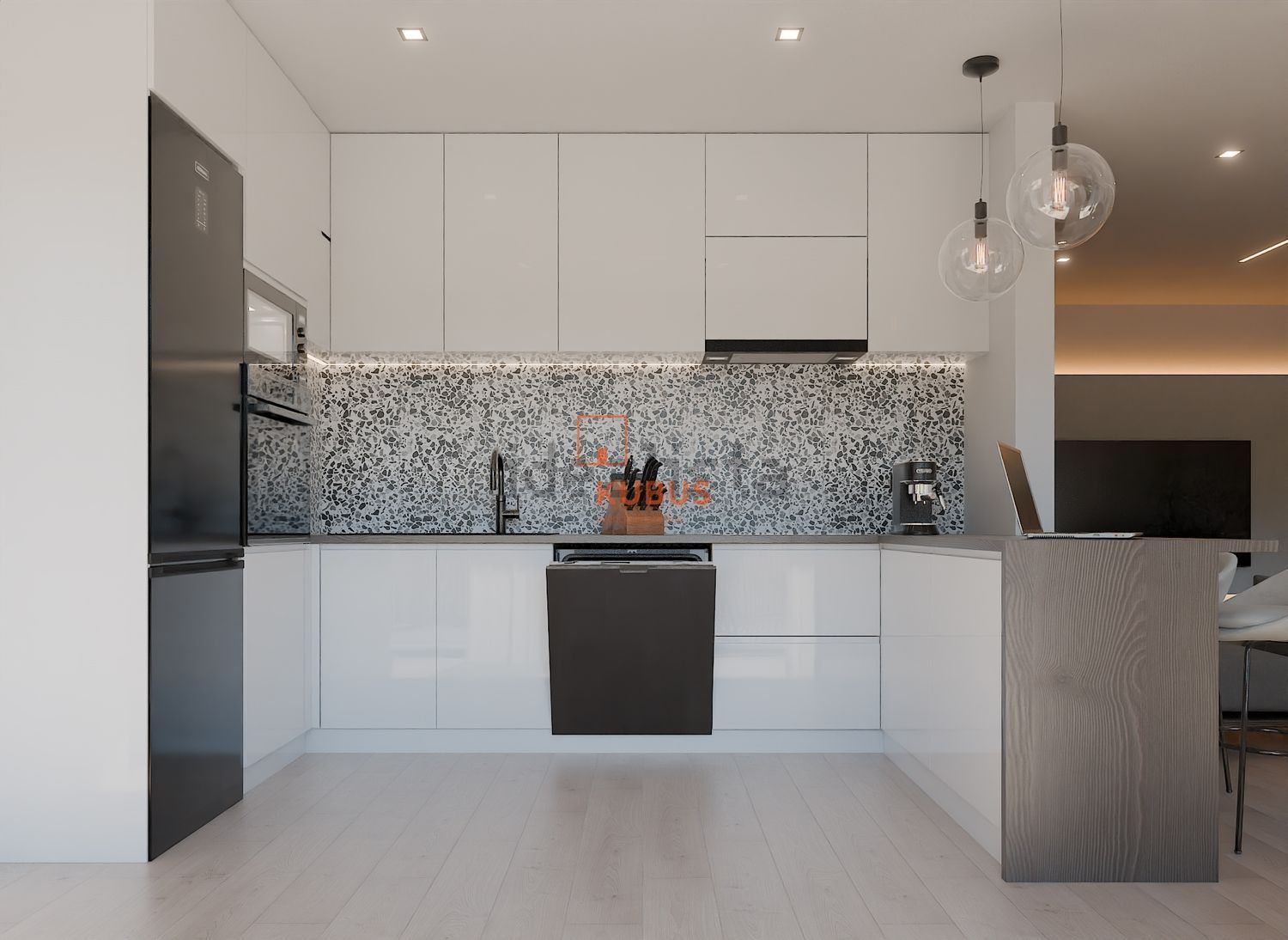 公寓 t2出售在Avenida Villiers Sur Marne, 19 - 厨房