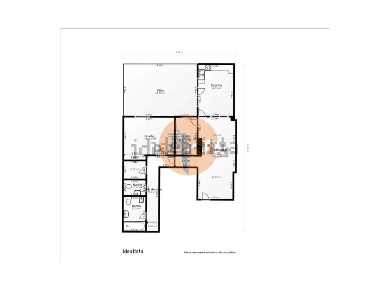 公寓 t3出售在Vila Real de Santo António - 平面图