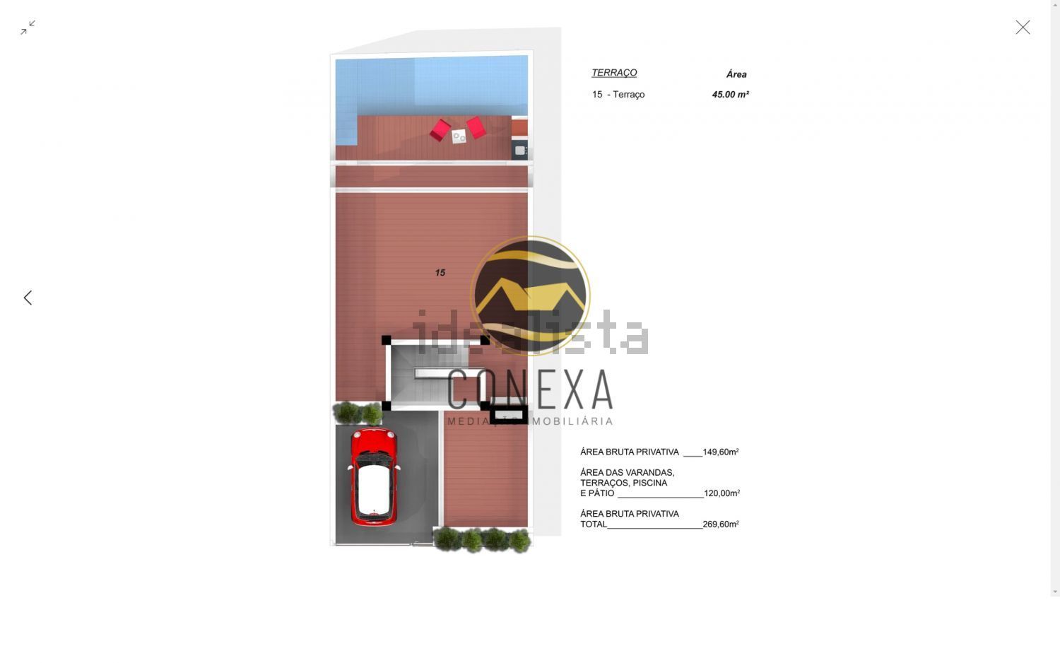 联排别墅出售在Rua da Estradinha - 平面图