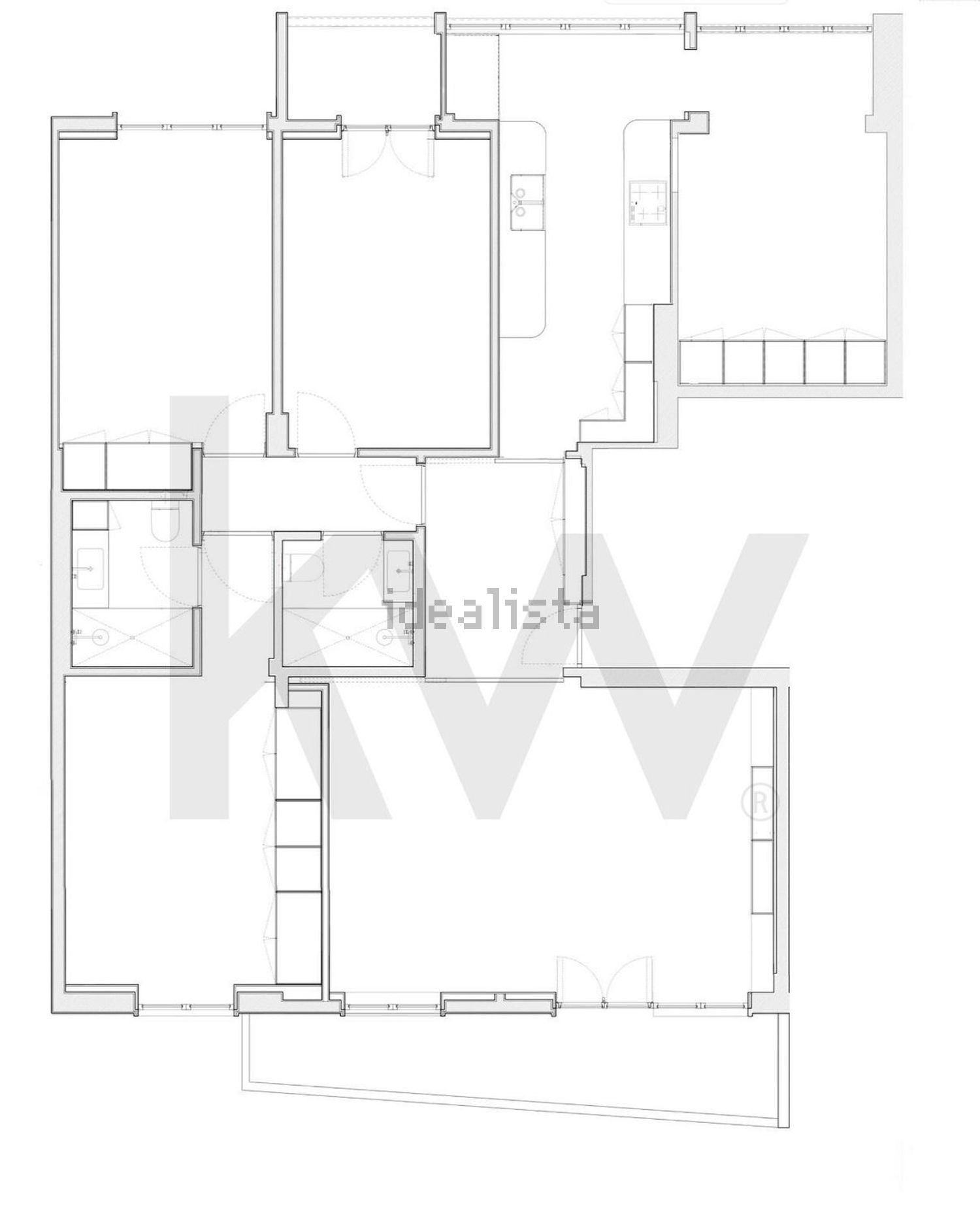 公寓 t3出售在Avenida Columbano Bordalo Pinheiro s/n - 平面图