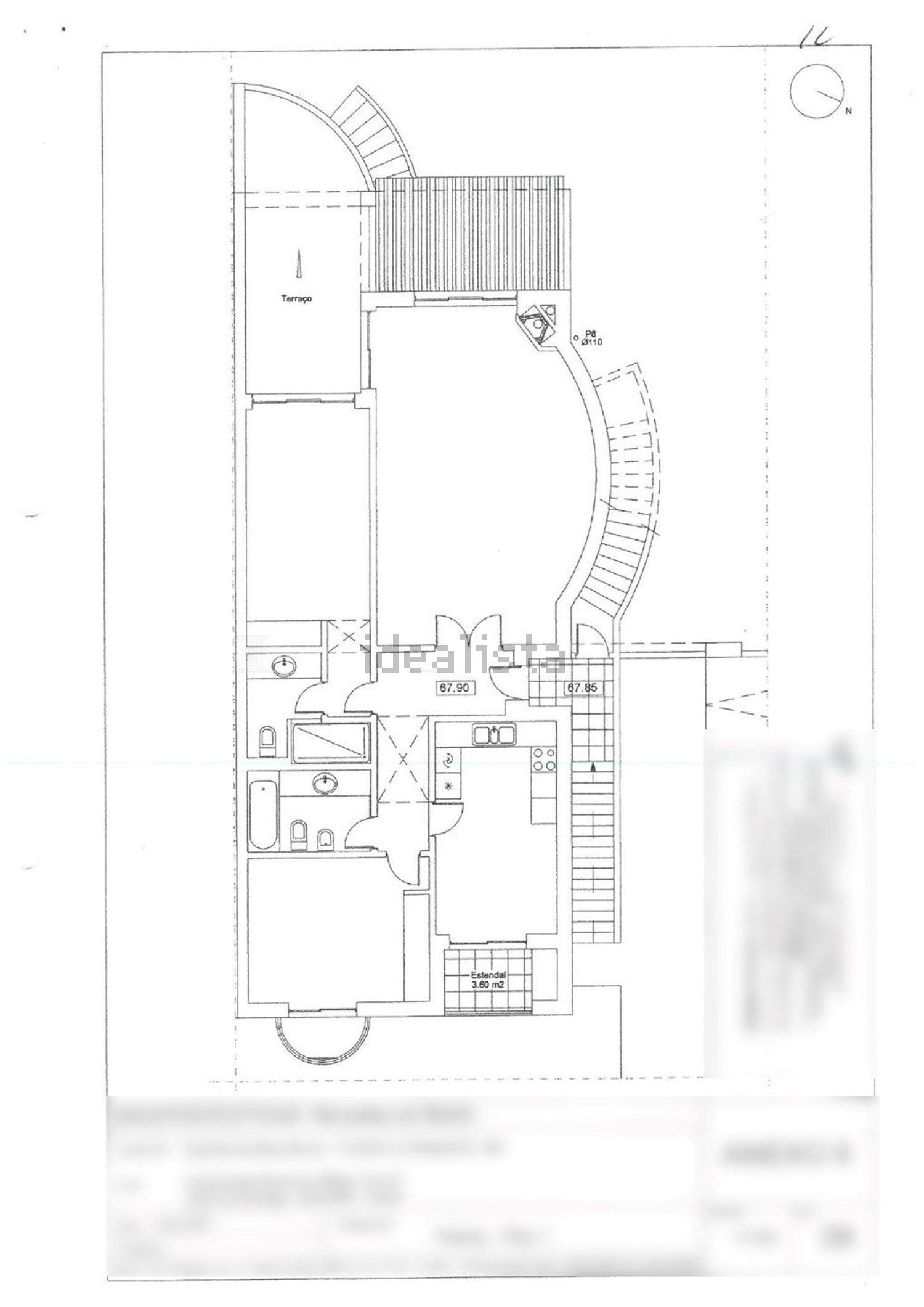 公寓 t2出售Urbanização das Sesmarias s/n - 平面图
