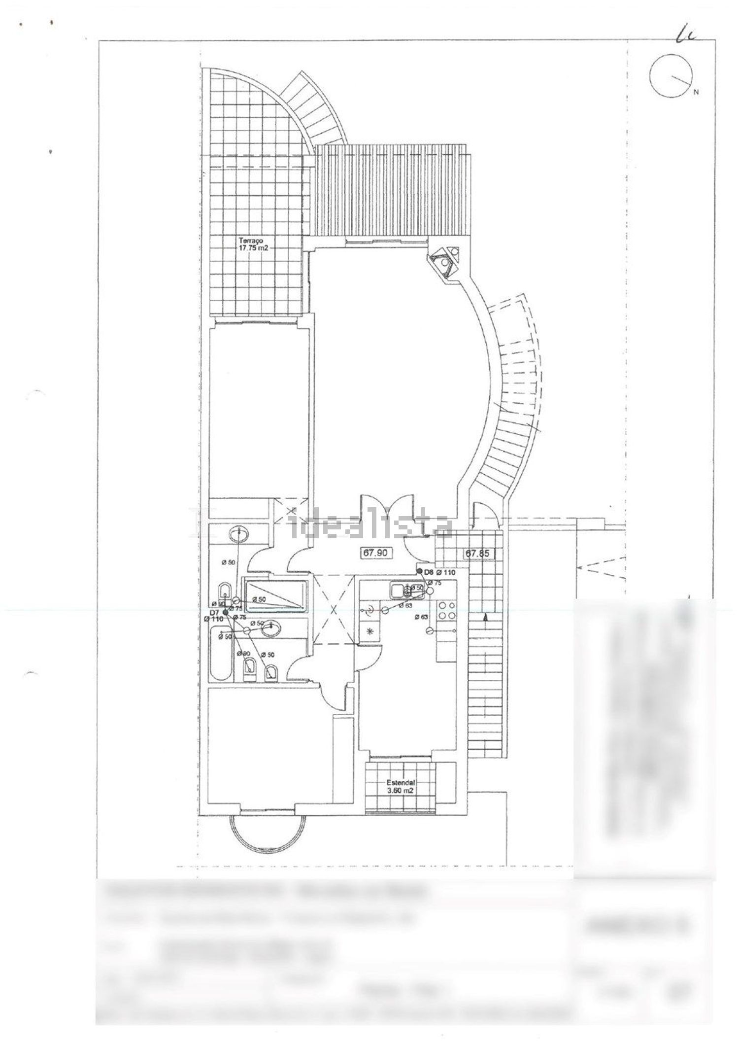 公寓 t2出售Urbanização das Sesmarias s/n - 平面图