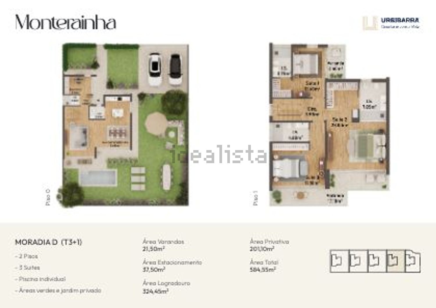 小楼房或独栋别墅出售在R. Cam. do Rei, 63 - 平面图