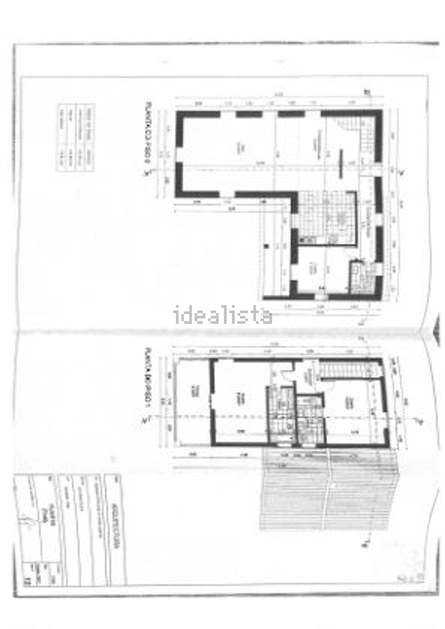 小楼房或独栋别墅出售在Rua de Poço Barreto s/n - 平面图