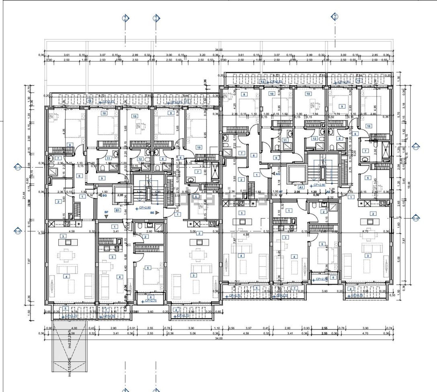 公寓 t3出售Urbanização Espartal, 26 - 平面图