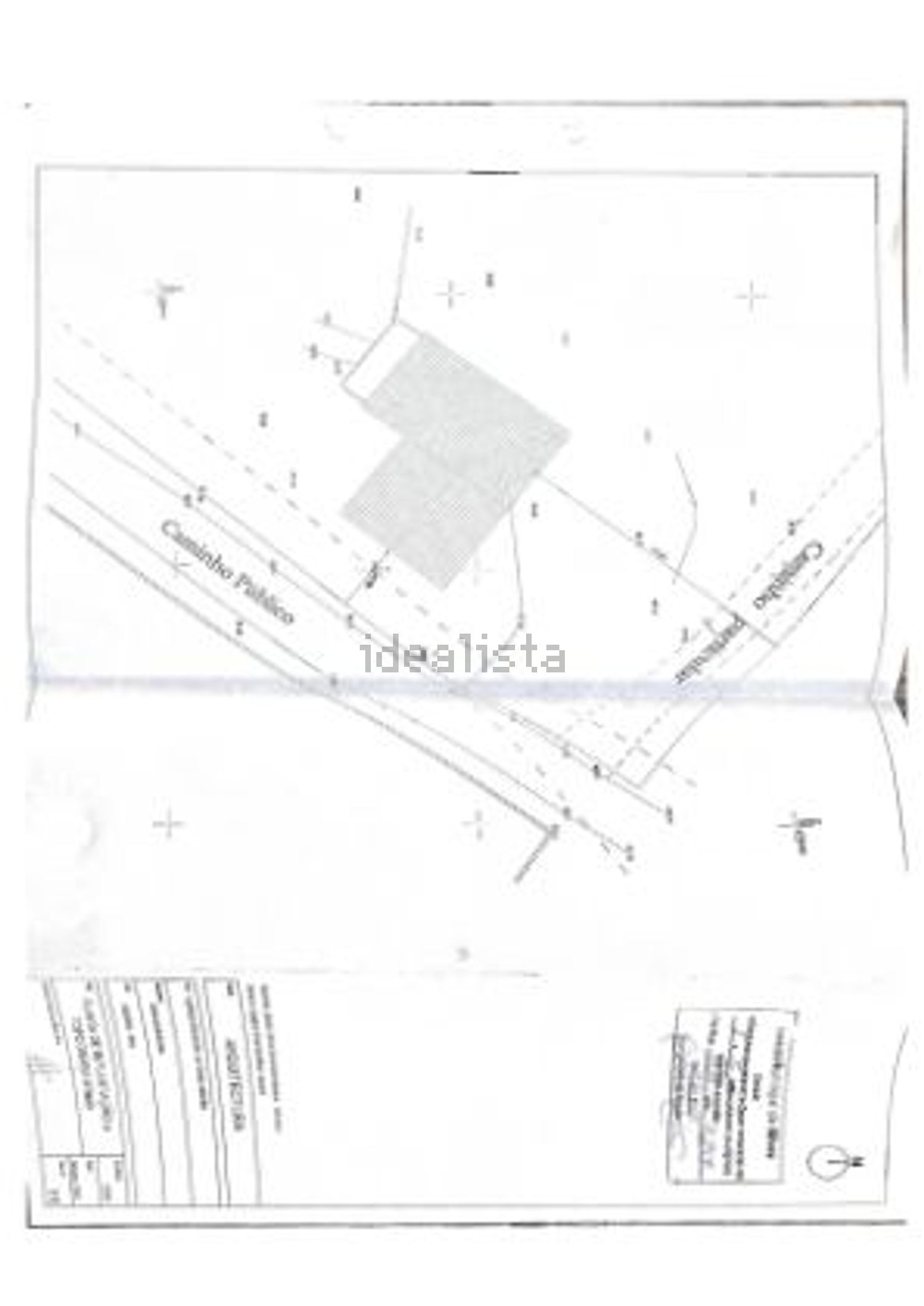 小楼房或独栋别墅出售在Rua de Poço Barreto s/n - 平面图