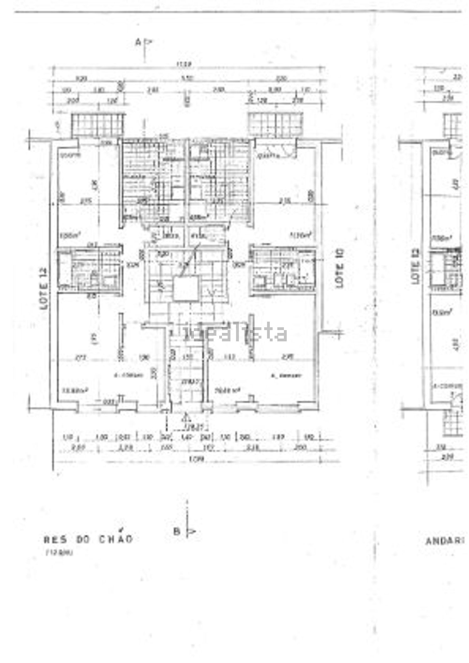 公寓 t2出售在Avenida Dom Nuno Álvares Pereira - 平面图