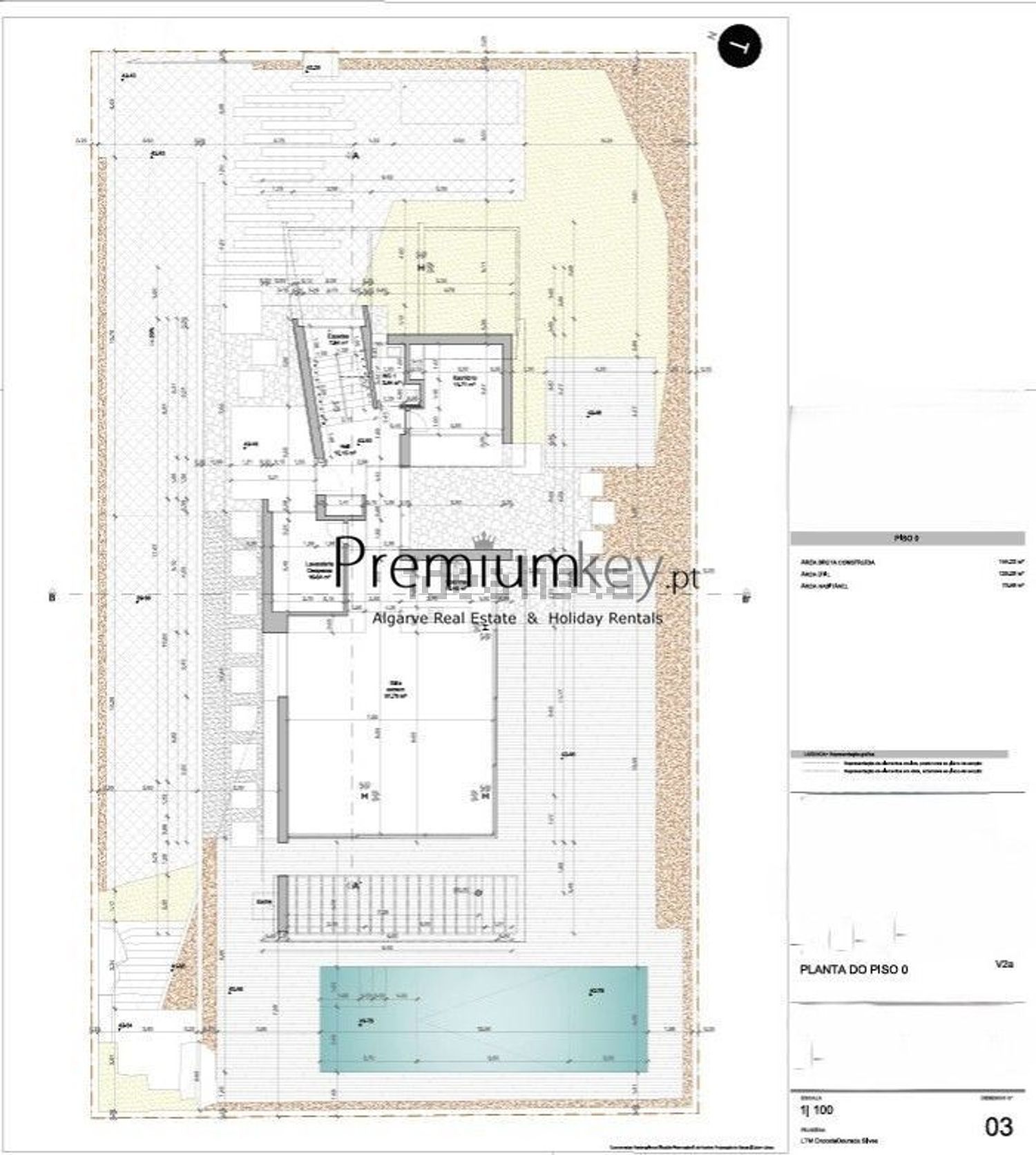 小楼房或独栋别墅出售在Vila de Pêra - 平面图