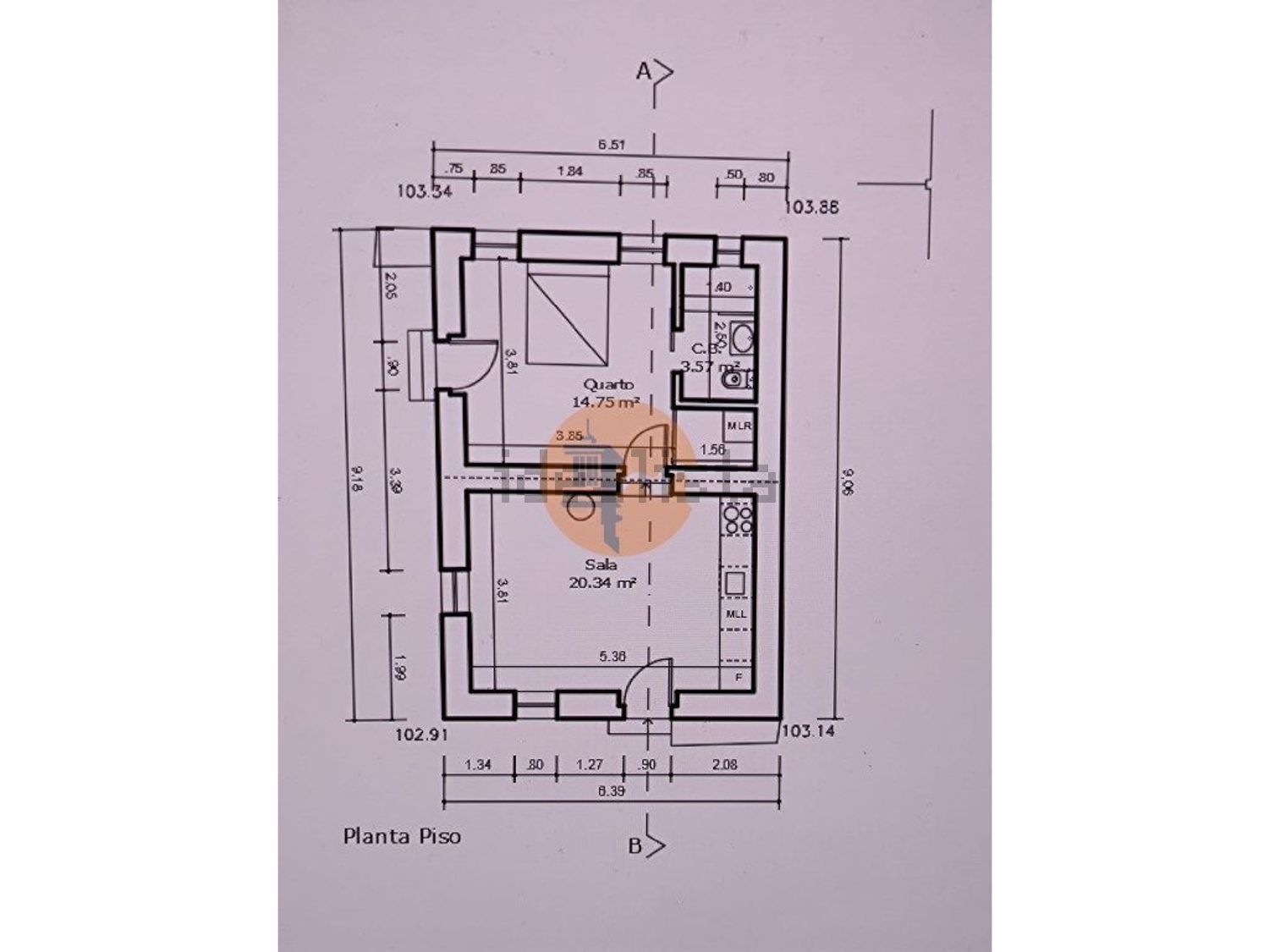 小楼房或独栋别墅出售在Rua de Alcarias Grandes - 平面图