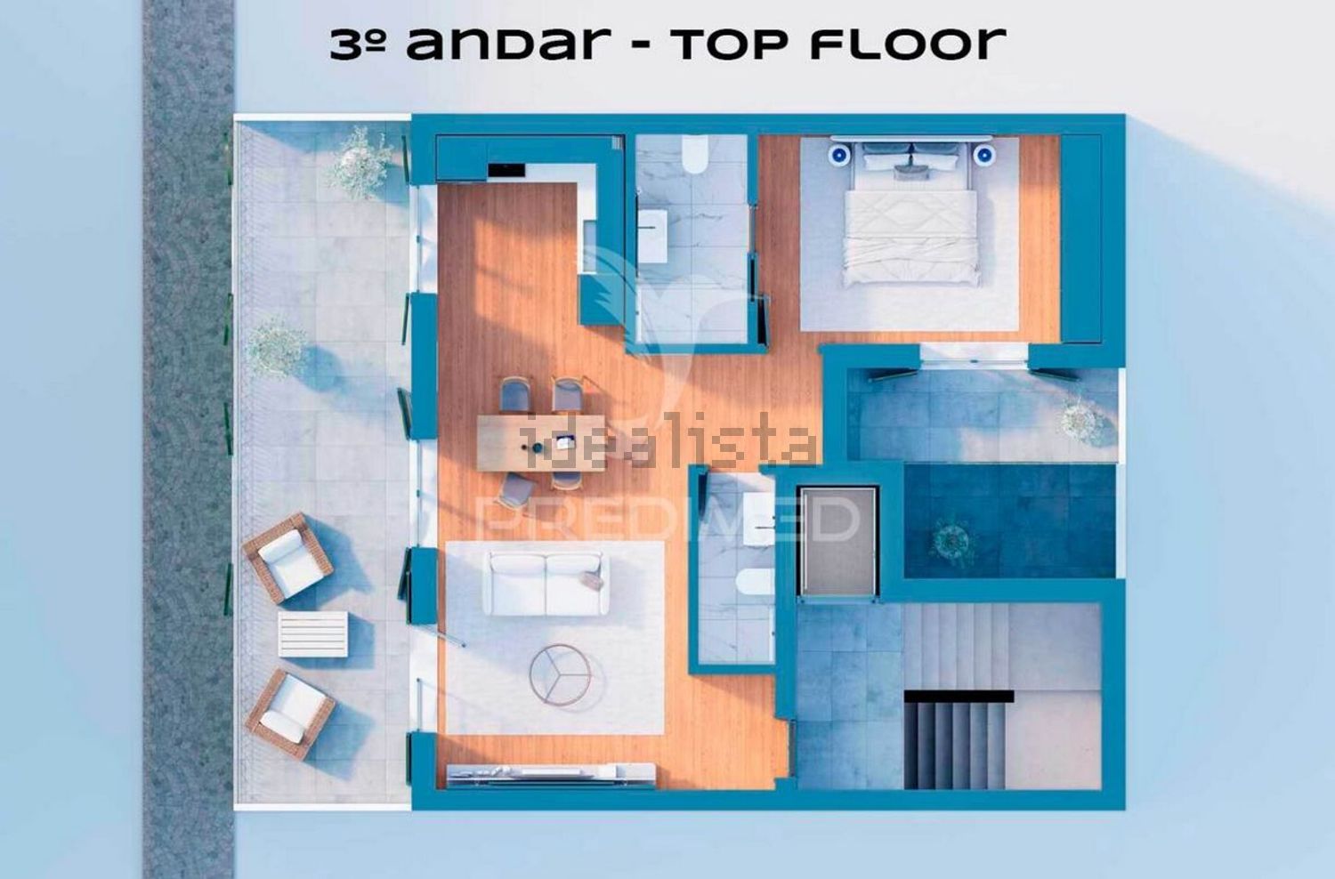 公寓 t2出售在Vila Real de Santo António - 平面图