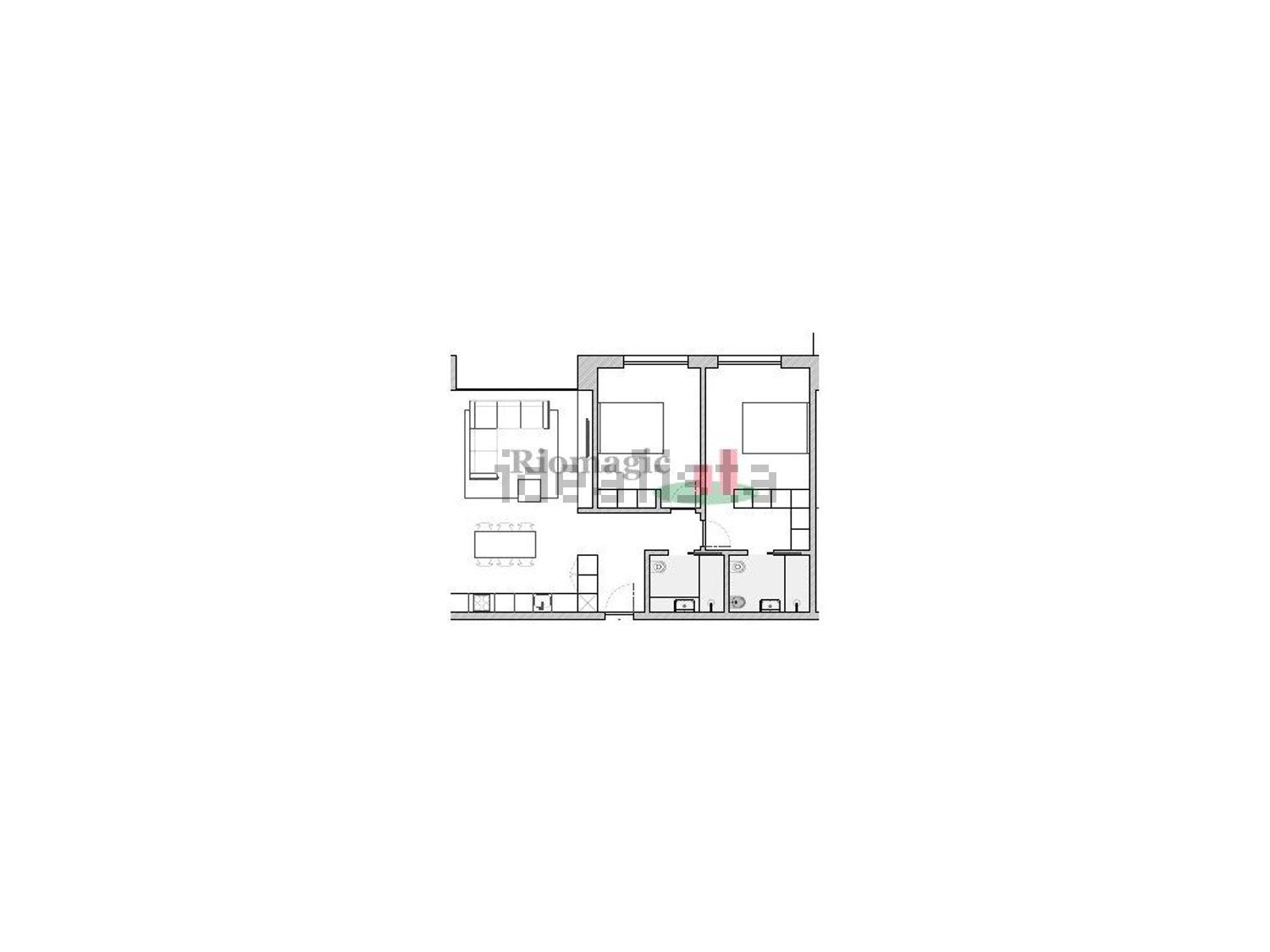 公寓 t2出售在Rua Doutor Augusto César Silva Ferreira, 1 e - 平面图