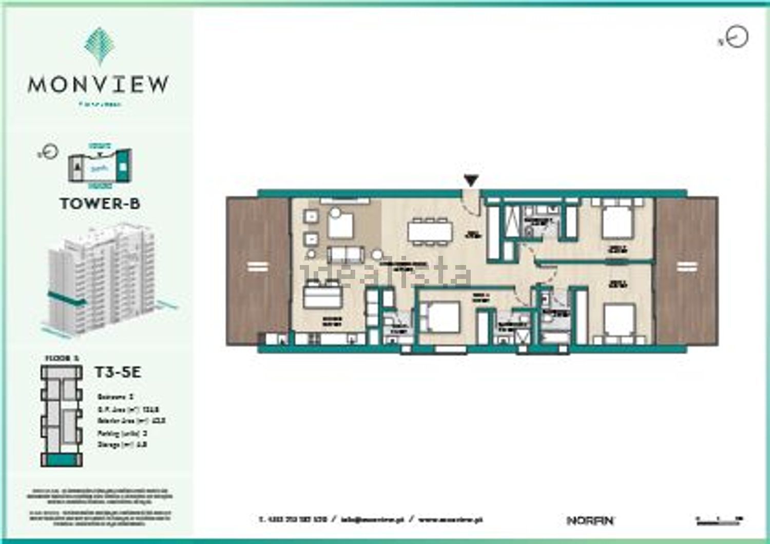 公寓 t3出售在Alameda Engenheiro José Mattos e Silva, 5 a - 平面图