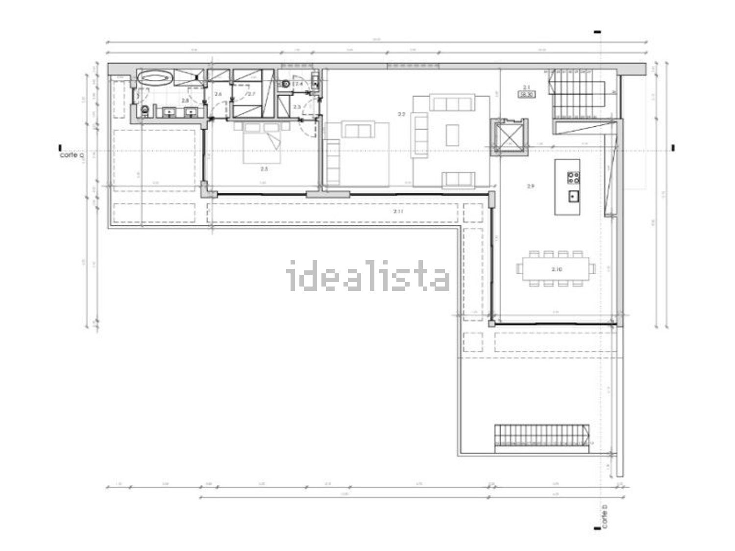 小楼房或独栋别墅出售在Odiáxere - 平面图