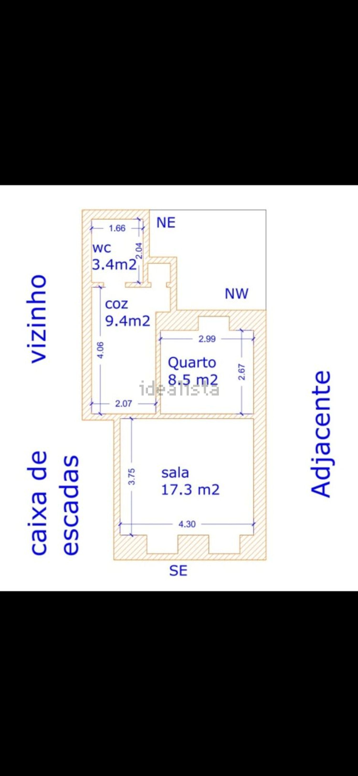 公寓 t1出售在Travessa das Terras de Santana, 8 - 平面图