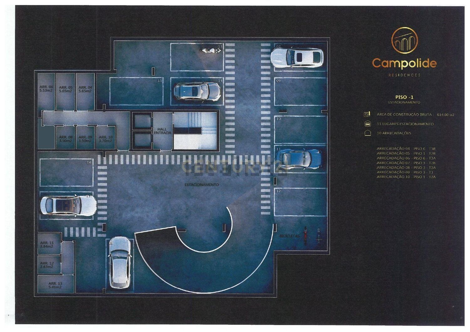 公寓 t2出售Calçada da Quintinha, 61 -65 - 平面图
