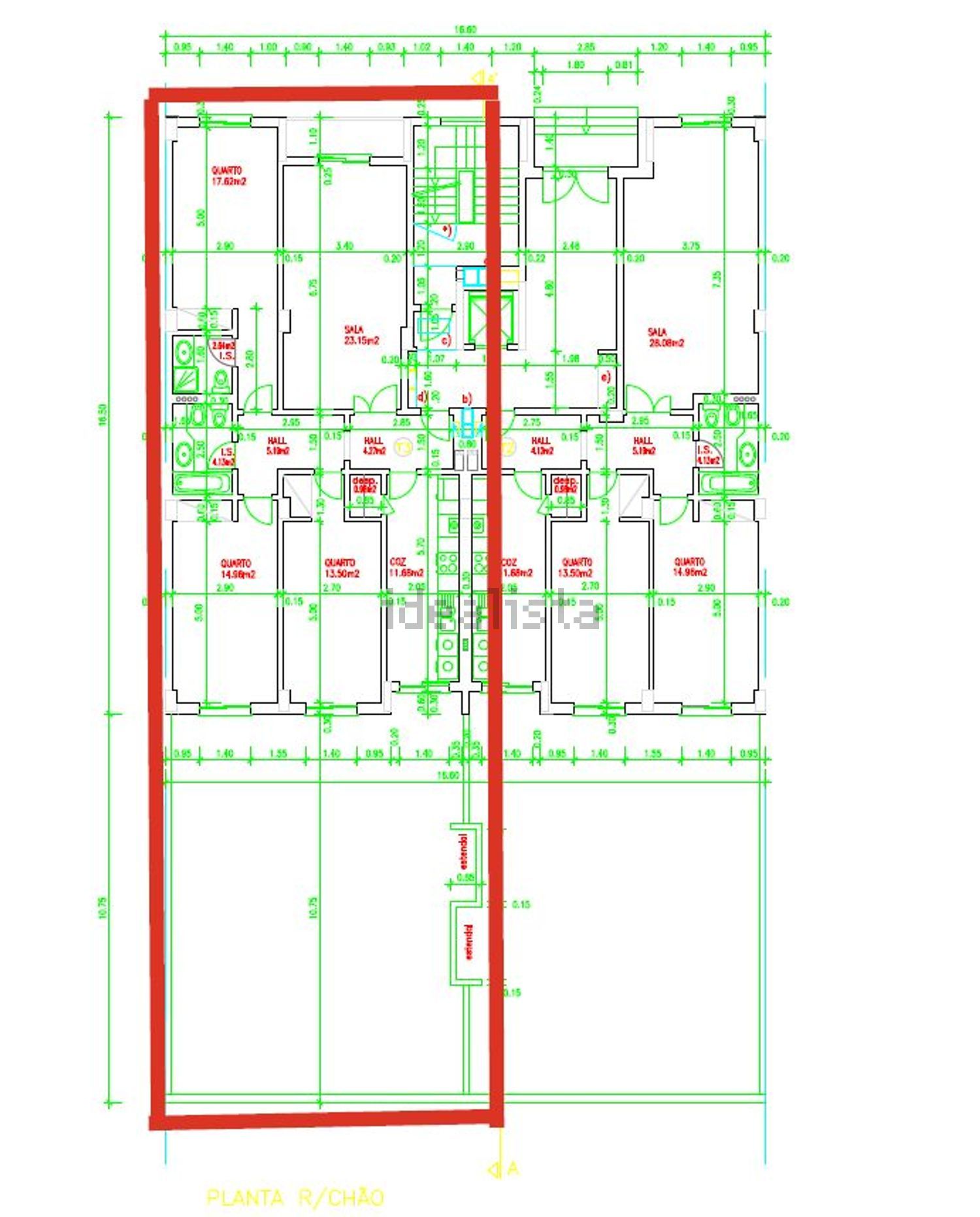 公寓 t3出售Quinta de São Clemente - 平面图