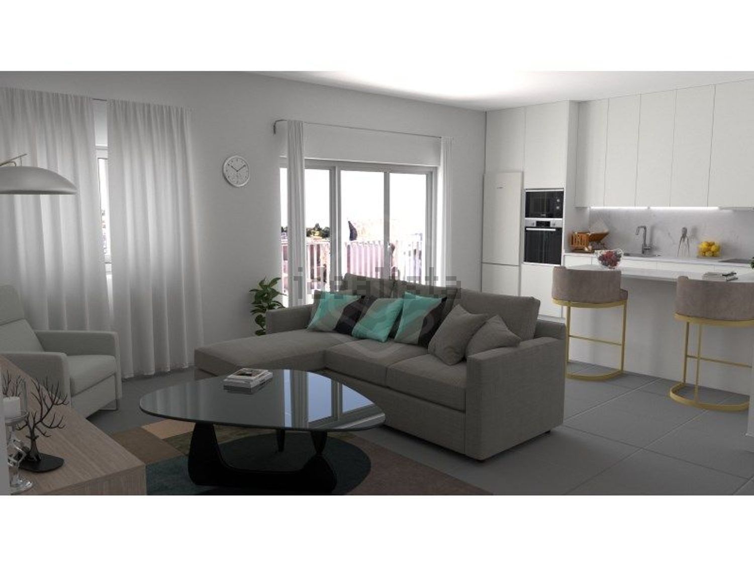 公寓 t3出售在Centro Oeste da Cidade de Loulé - 客厅