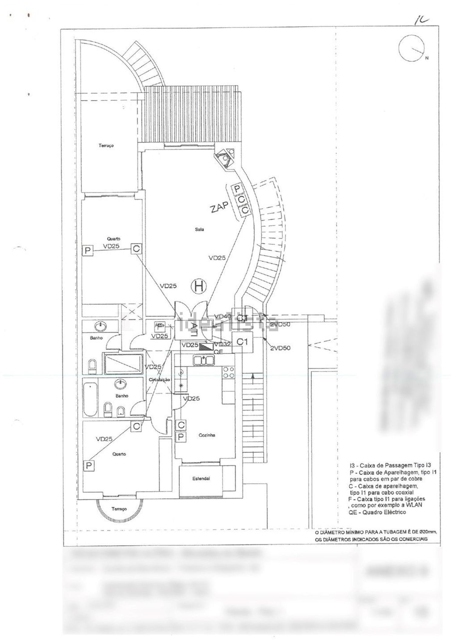 公寓 t2出售Urbanização das Sesmarias s/n - 平面图