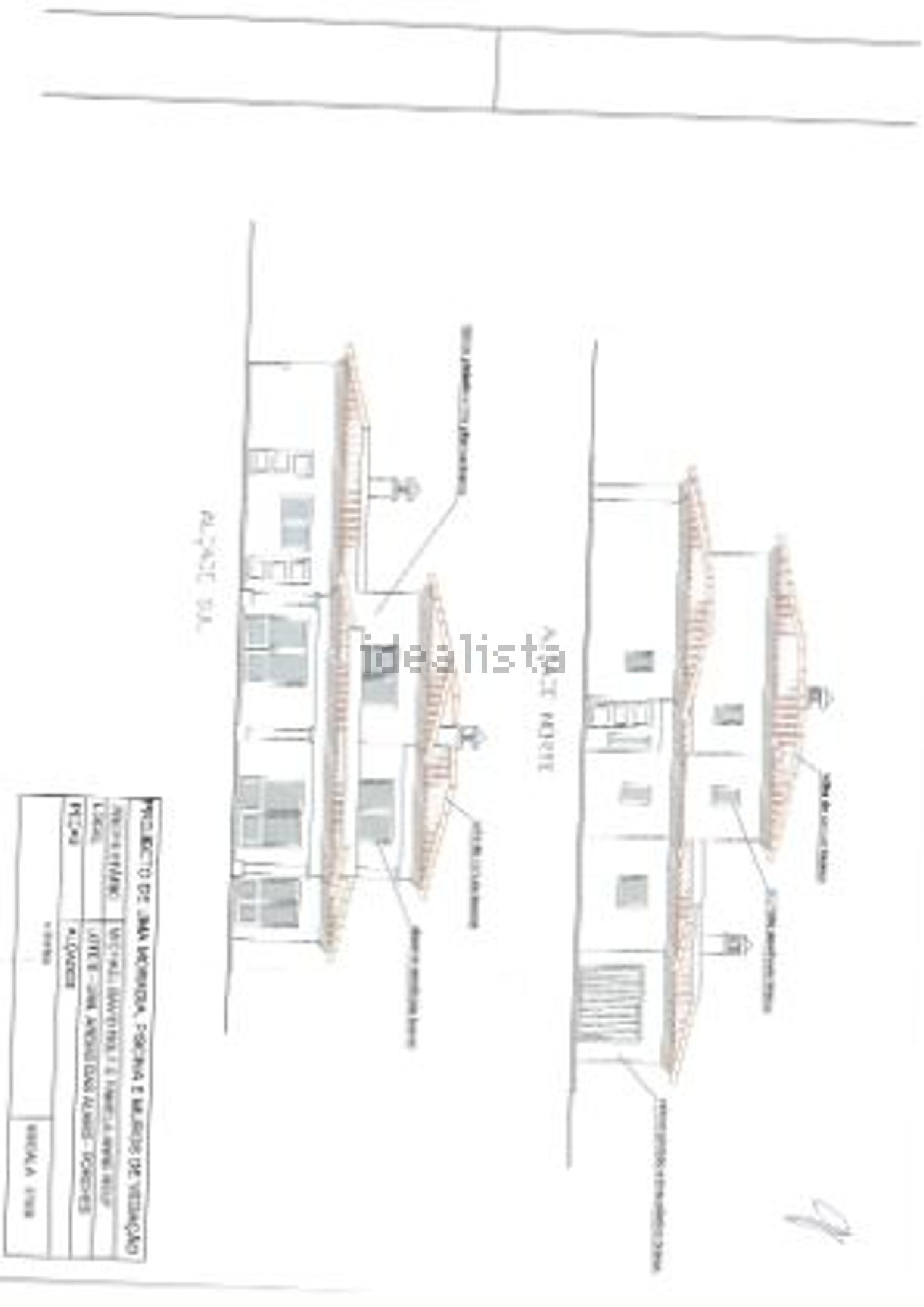 小楼房或独栋别墅出售Urbanização Areias Almas, Barracha - 平面图