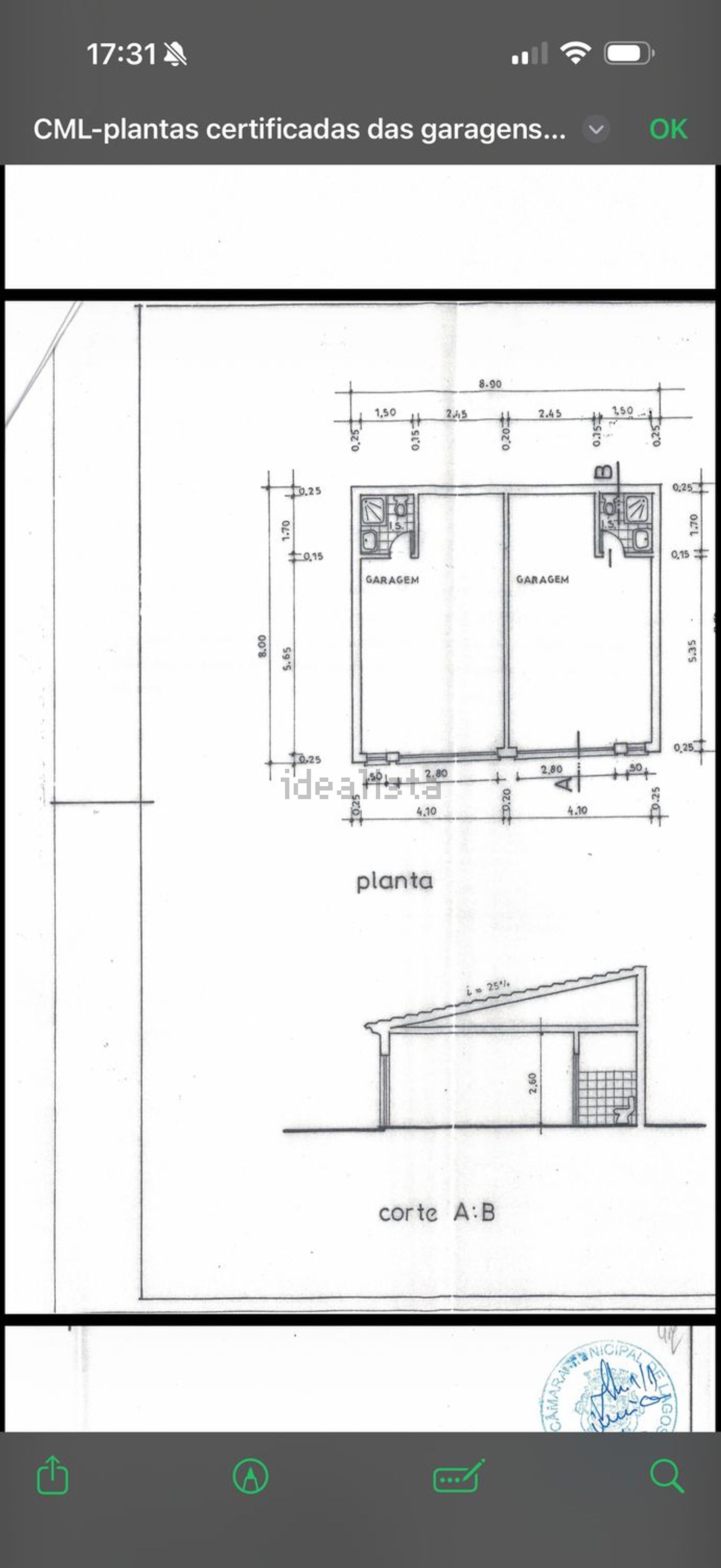 小镇楼房出售在Rua sr.da Glória, 8 e 10 - 平面图