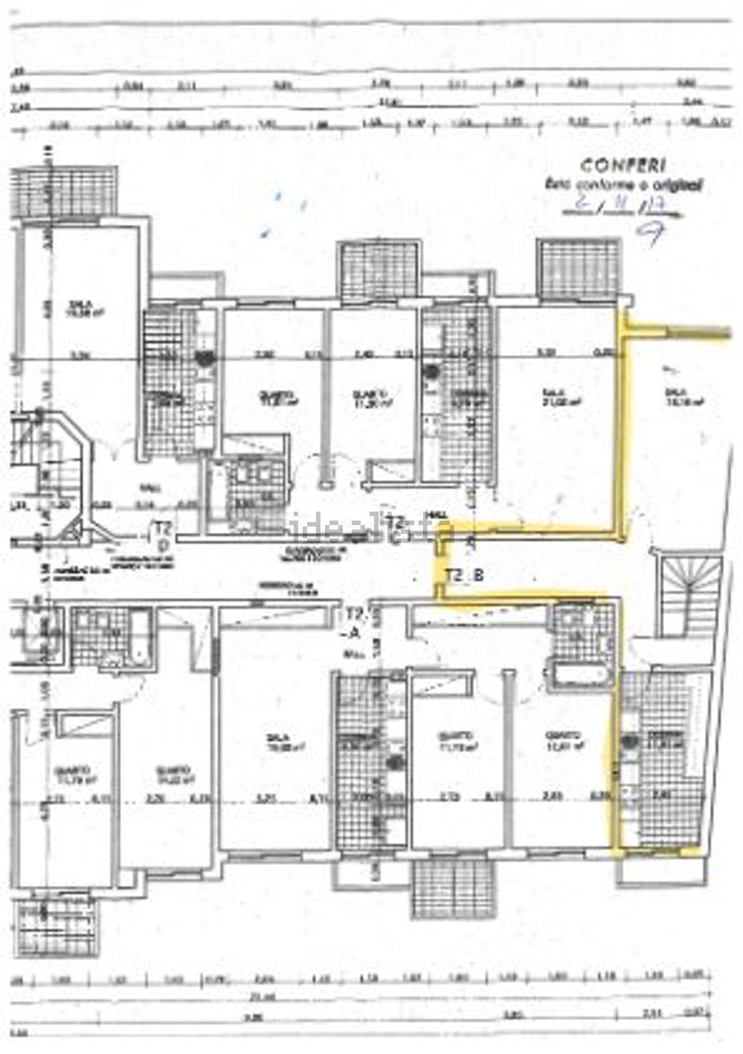 出租公寓 t2在Rua Cidade de Portalegre, 12 - 平面图