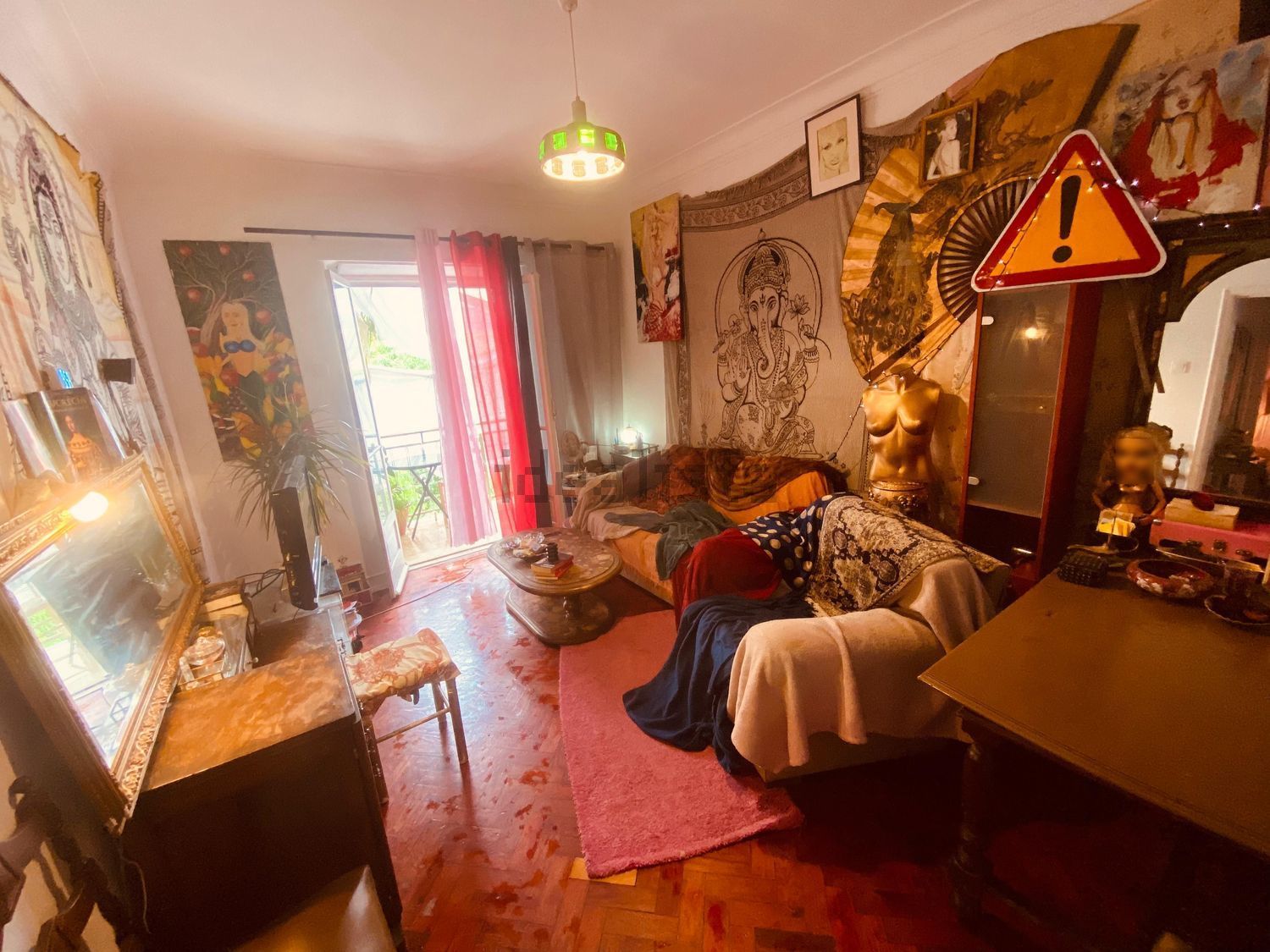 出租公寓 t2在Rua de Dona Estefânia, 22 - 客厅