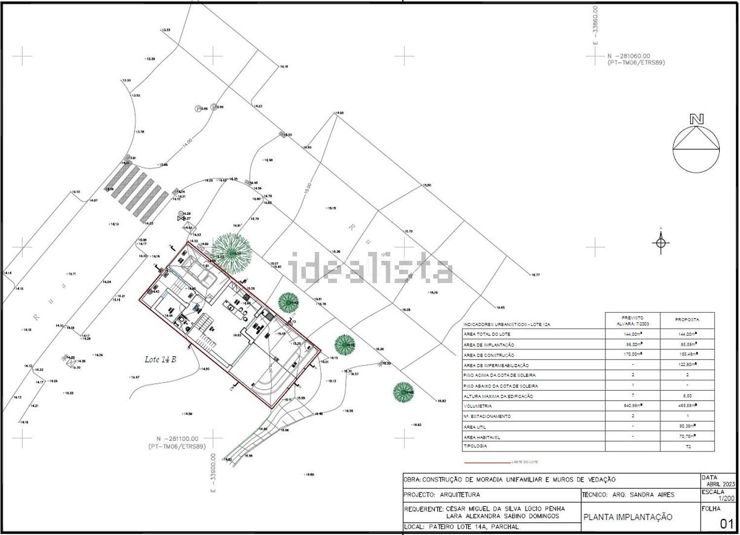小楼房或独栋别墅出售在Mexilhoeira da Carregação - 平面图