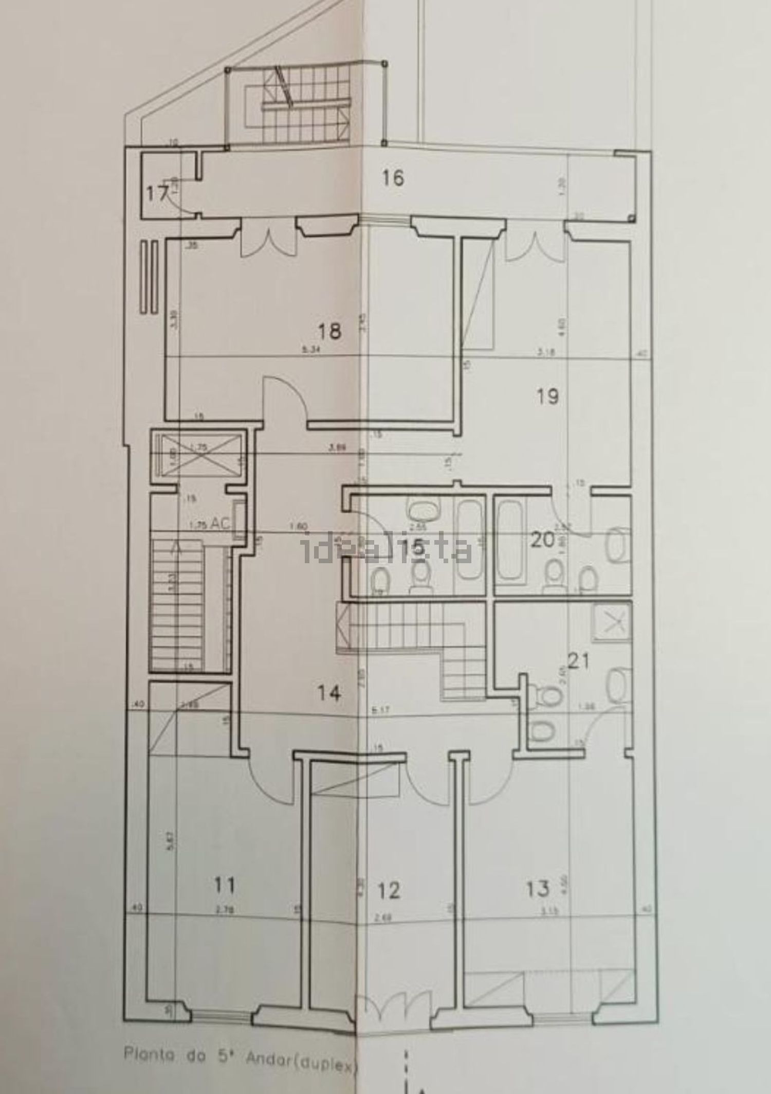 复式公寓出售在Avenida Conde de Valbom - 平面图
