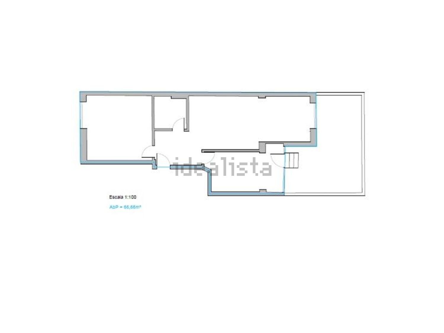 公寓 t2出售在Rua Campos Monteiro - 平面图