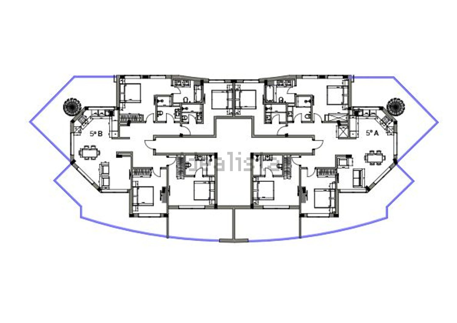 公寓 t2出售在Rua da Sardinha s/n - 平面图