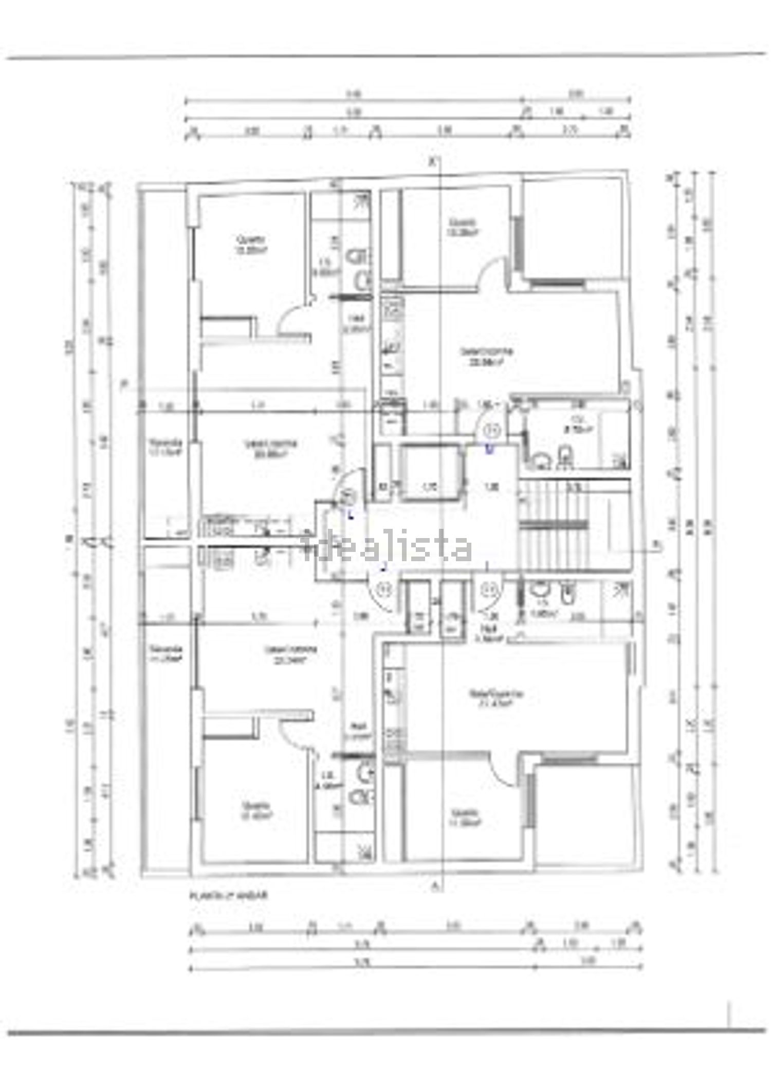公寓 t1出售在Rua Concelheiro Frederico Ramirez, 88 - 平面图