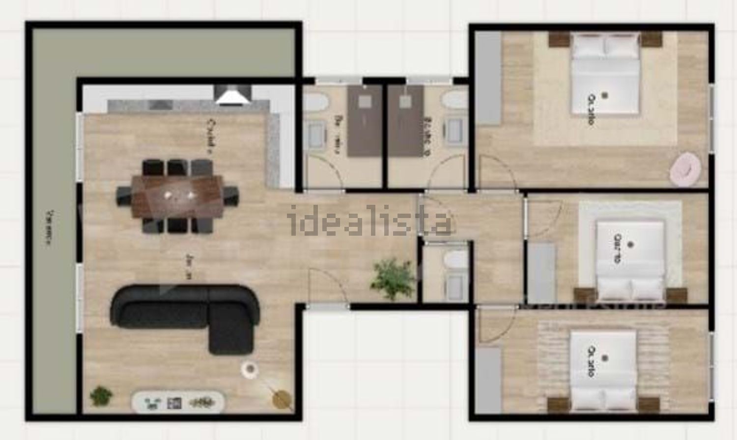 公寓 t3出售在Arneiros - 平面图