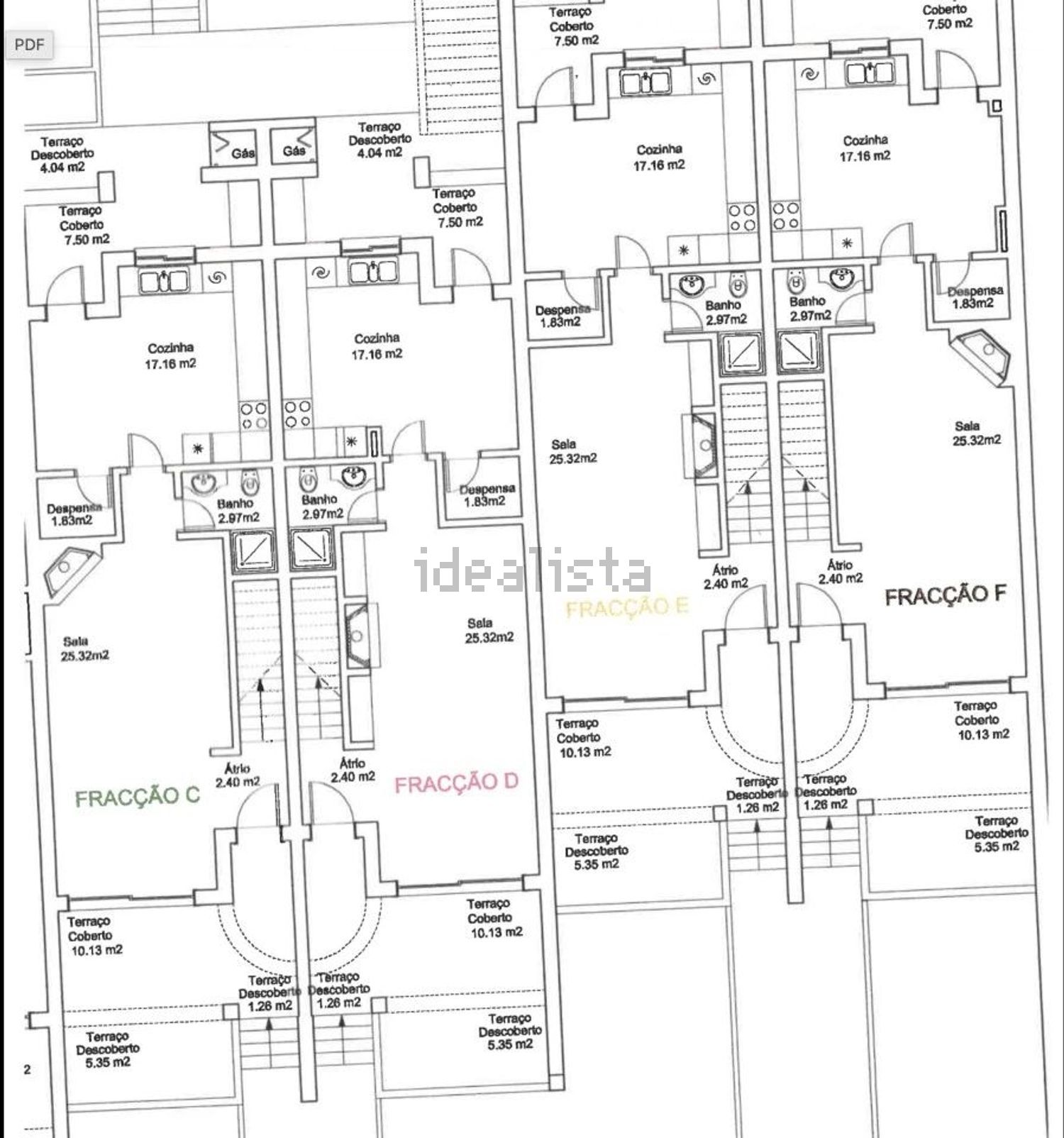 联排别墅出售在Rua da Boa Nova Village s/n - 平面图