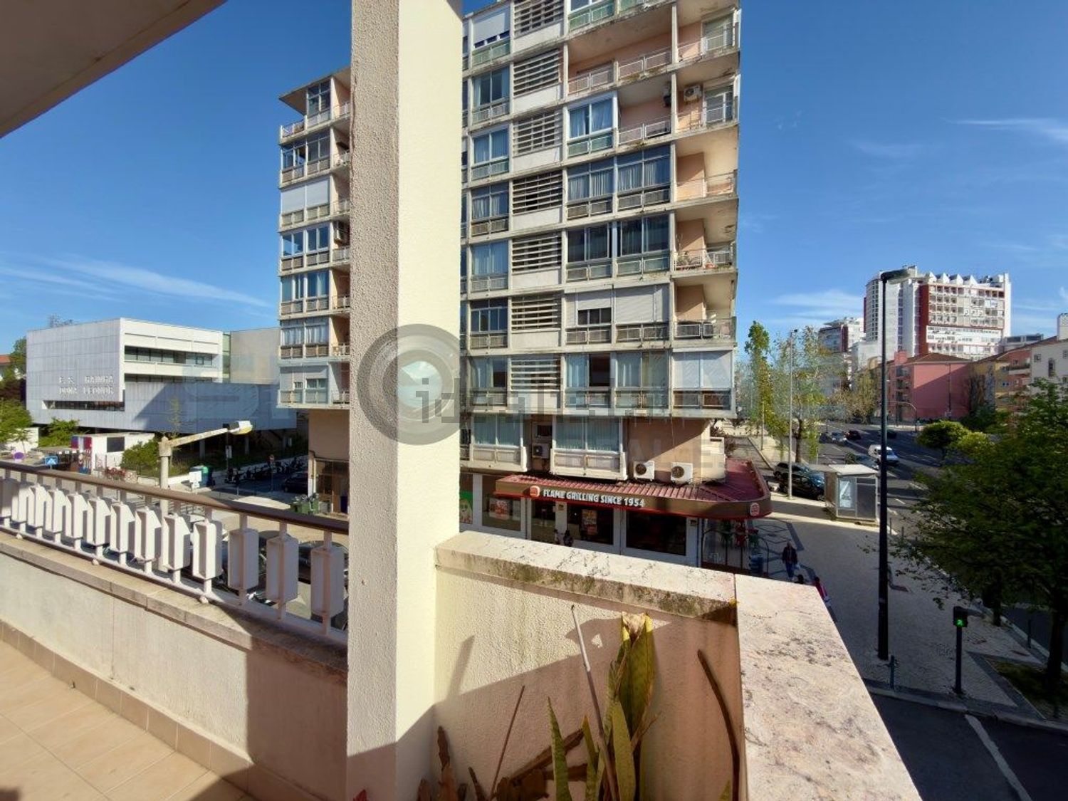 出租公寓 t2在Avenida de Roma, 76 - 露台