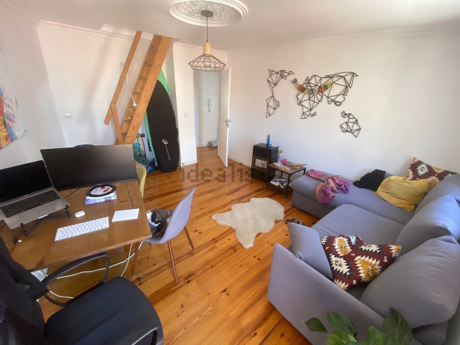 出租复式公寓在Rua da Senhora da Glória - 客厅