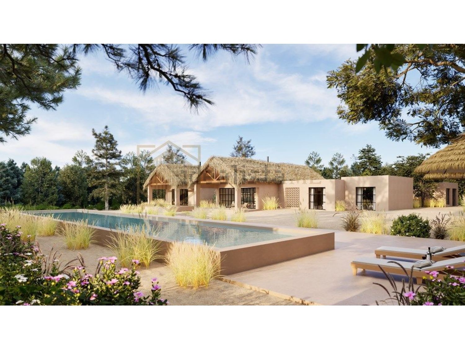 小楼房或独栋别墅出售在Melides - 游泳池