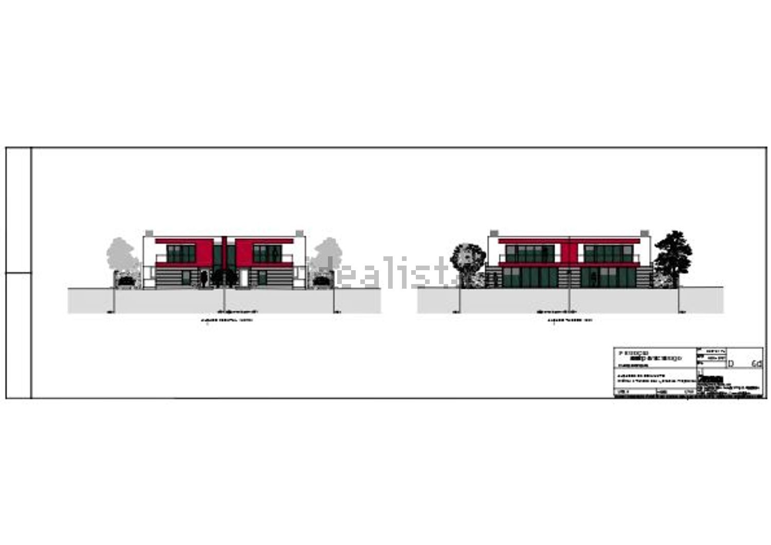 双拼别墅出售在Rua das Flores - 平面图