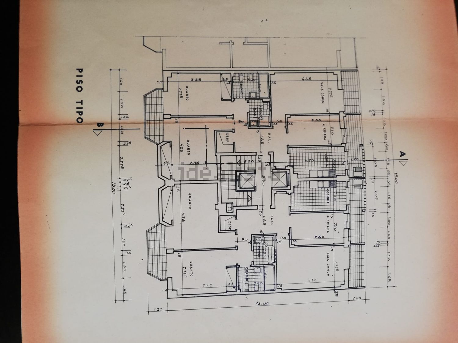 公寓 t2出售在Rua Almeida Garrett - 平面图