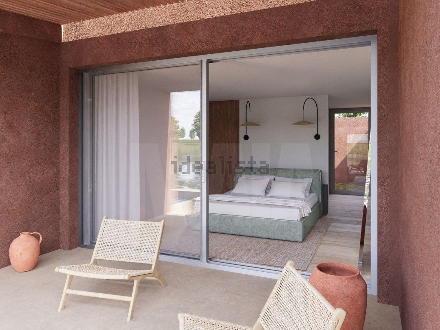 小楼房或独栋别墅出售在Melides - 阳台