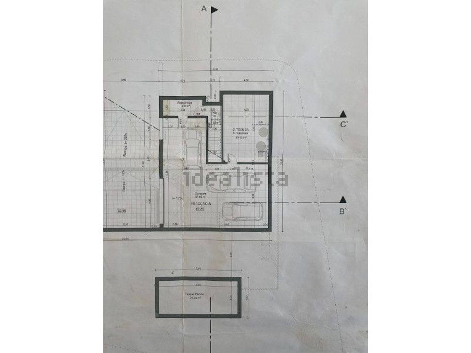 小楼房或独栋别墅出售在São Pedro da Cadeira - 平面图