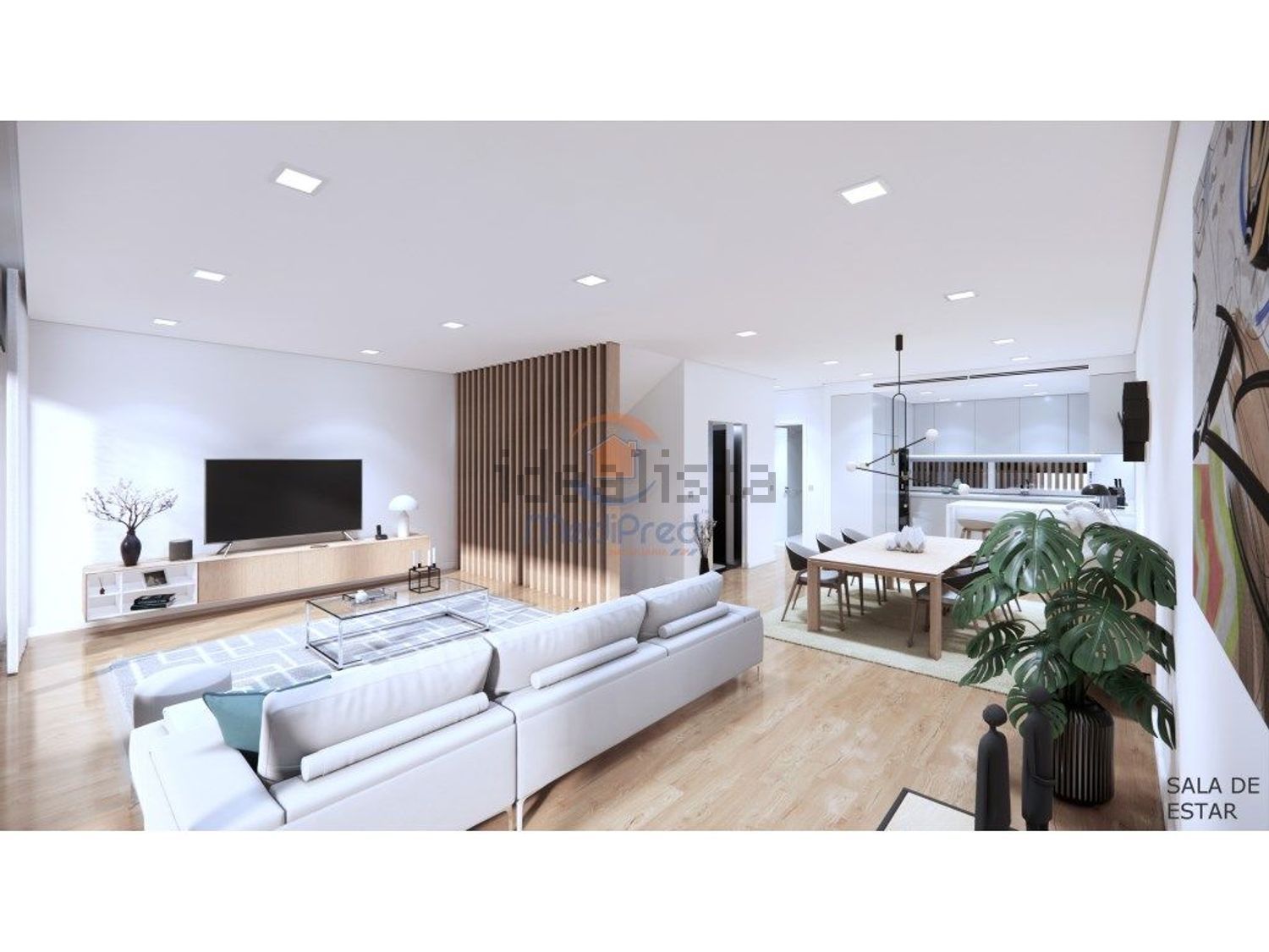 小楼房或独栋别墅出售在Centro - 客厅